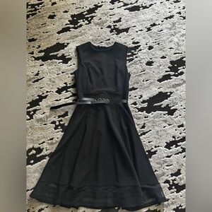Calvin Klein Black Mini Dress with Belt